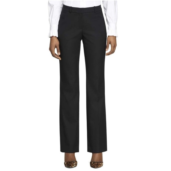 Brooks Brothers Caroline Fit Wool Pants in Black size